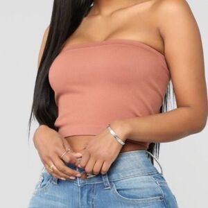 Kayla Seamless Bandeau - Cognac